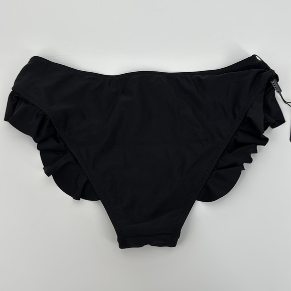 Zaful Women’s black Ruffled Swim Bottom size small - Picture 3 of 5